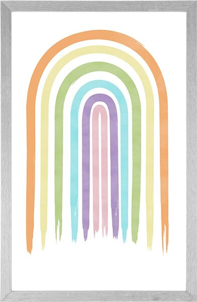Plakat pastelna duga Mid-Century