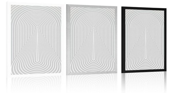 Plakat perspektiva duge Mid-Century