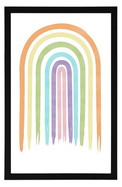 Plakat pastelna duga Mid-Century