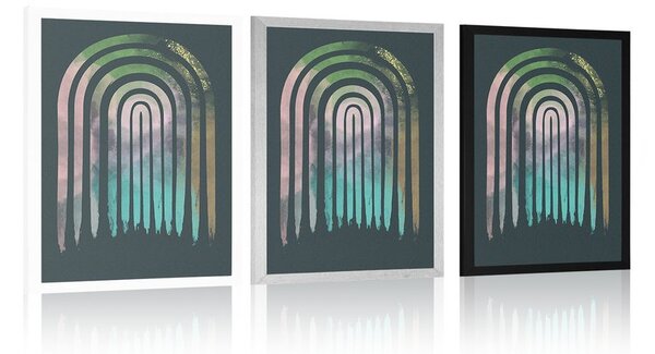 Plakat street art duga Mid-Century