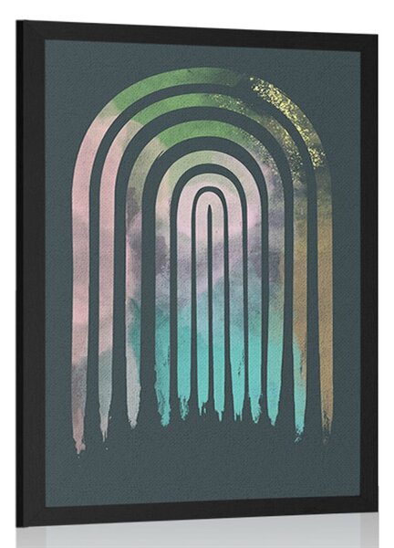 Plakat street art duga Mid-Century