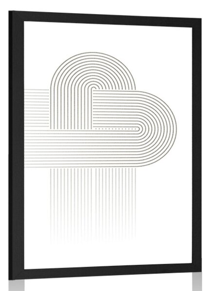 Plakat isprepletene duge Mid-Century