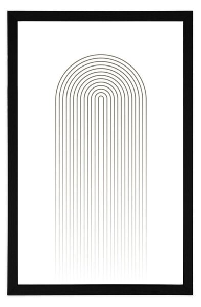 Plakat minimalistička duga Mid-Century