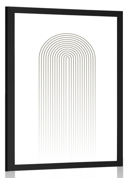 Plakat minimalistička duga Mid-Century