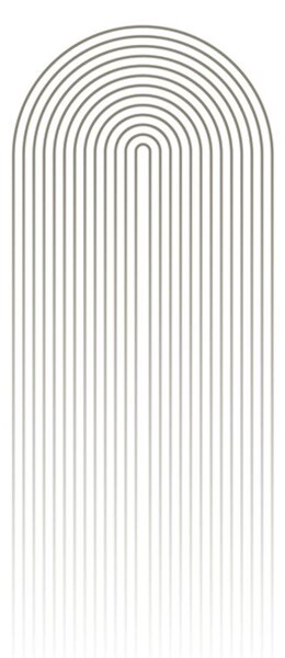 Plakat minimalistička duga Mid-Century