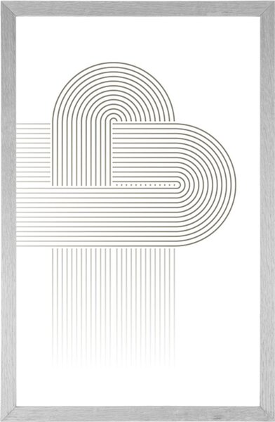 Plakat isprepletene duge Mid-Century