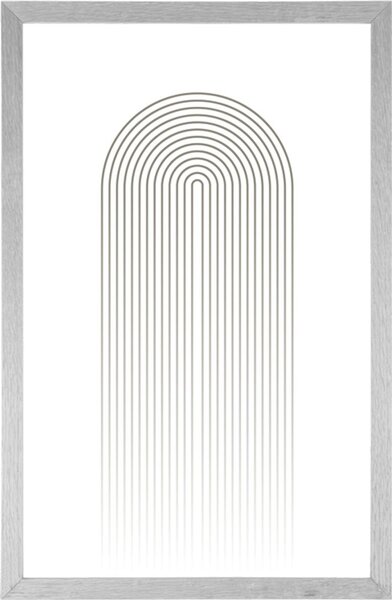 Plakat minimalistička duga Mid-Century