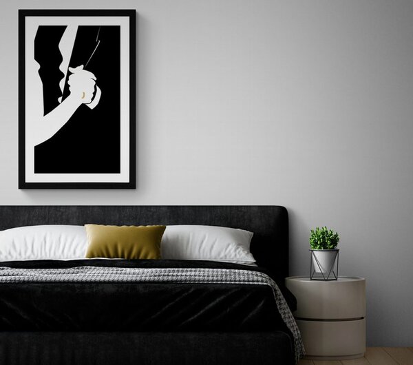 Plakat s paspartuom zapečaćena ljubav