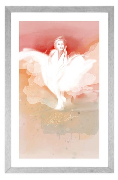 Plakat s paspartuom jedinstvena Marilyn Monroe