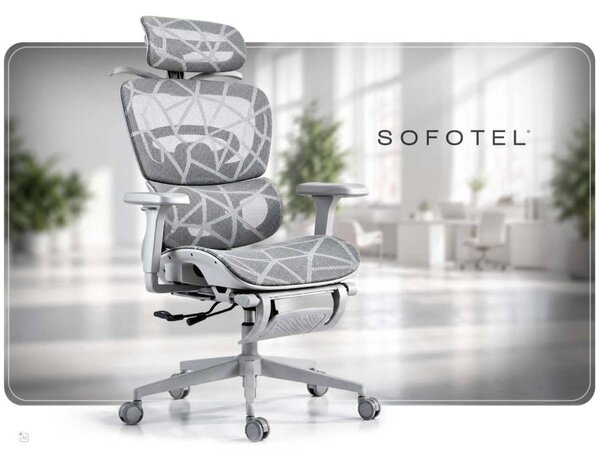 Ergonomska uredska stolica Sofotel Avion bež