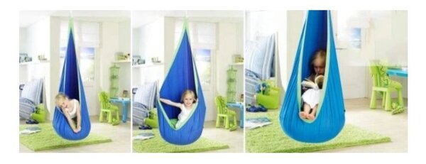 Viseća fotelja za djecu Kokon blue