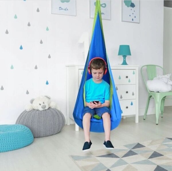 Viseća fotelja za djecu Kokon blue