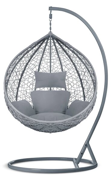 Viseća fotelja Cocoon - udobno siva