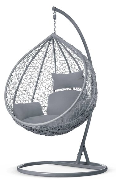 Viseća fotelja Cocoon - udobno siva