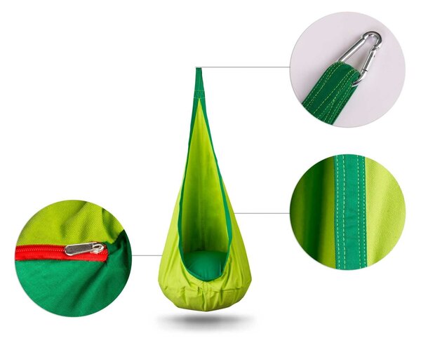 Viseća fotelja za djecu Kokon greeny