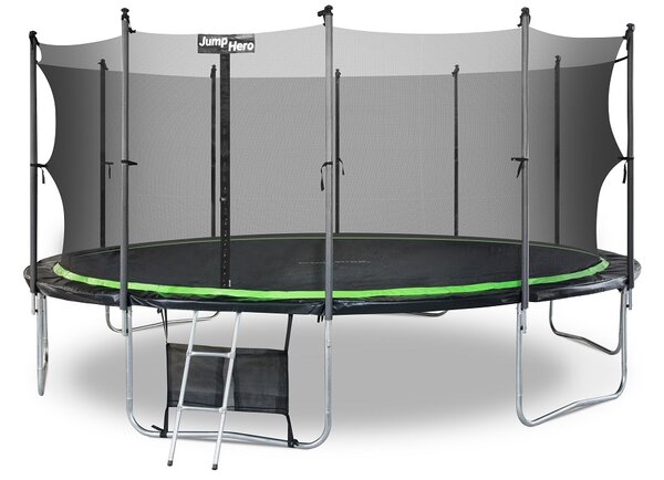 Vrtni trampolin s unutarnjom mrežom 488 cm Jump Hero 16FT