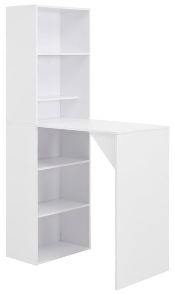 Barski stol s ormarićem bijeli 115 x 59 x 200 cm