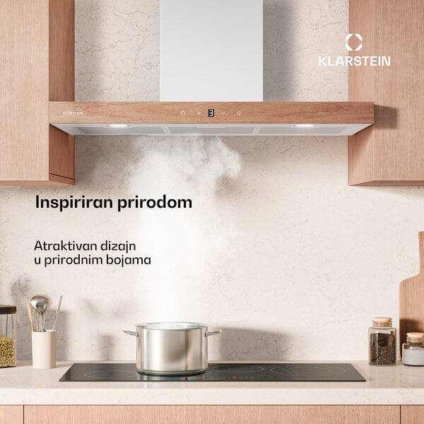 Klarstein ZenFusion T napa, 881,6 m³/h, A++, 210 W DC, 47 dB| ekstrakcija/recirkulacija