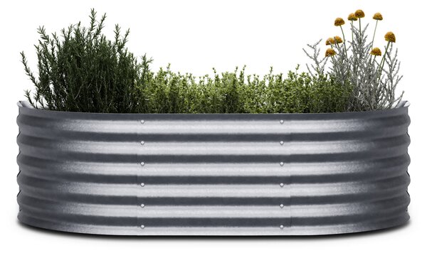 Blumfeldt High Grow, povišeni krevet, 150 x 43 x 60 cm, izrađen od valovitog čeličnog lima, jednostavan za sastavljanje, otporan na hrđu i mraz