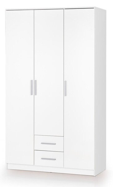 Ormar Houston A113Sjajno bijela, Bijela, 205x120x52cm, Porte guardarobaVrata ormari: Klasična vrata