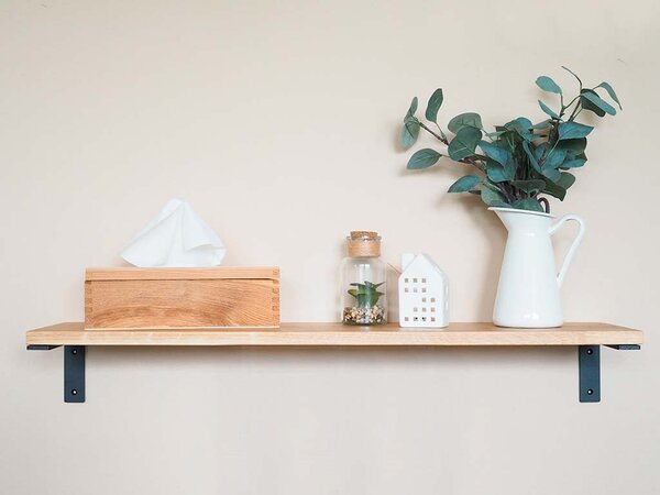 ATMOWOOD Polica od hrastovine 80 cm
