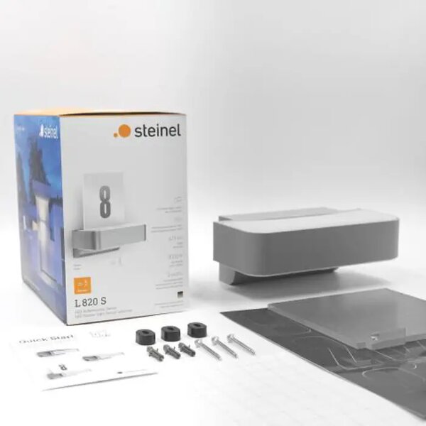 LED VANJSKA ZIDNA SVJETILJKA SA SENZOROM L 820 S SREBRNA 9,8W 3000K 679lm L820 S SI