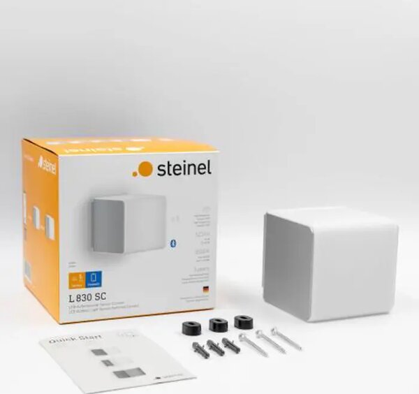 LED VANJSKA ZIDNA SVJETILJKA SENZOR I BLUETOOTH L 830 SC SREBRNA 9,1W 3000K L830 SC SI