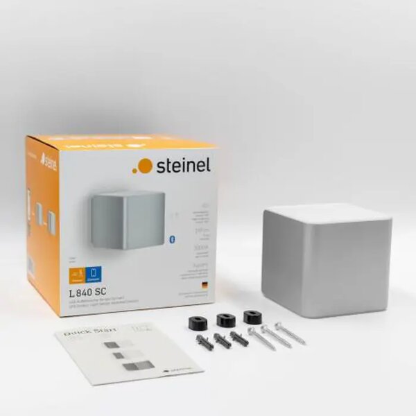 LED VANJSKA ZIDNA SVJETILJKA SENZOR I BLUETOOTH L 840 SC SREBRNA 9,1W 3000K L840 SC SI