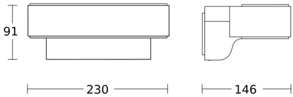 LED VANJSKA ZIDNA SVJETILJKA BLUETOOTH L 810 C ANTRACIT 9,8W 3000K 679lm L810 C ANT