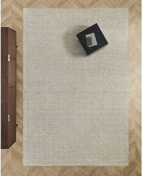 Krem ručno rađen vunen tepih 160x230 cm Calira – Kave Home