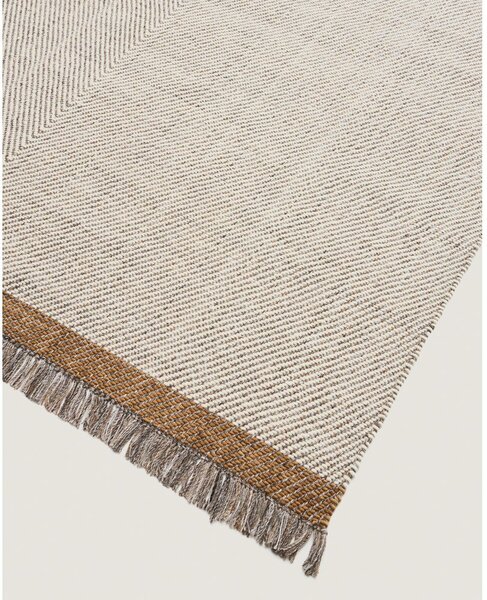 Krem ručno rađen vunen tepih 200x300 cm Brina – Kave Home