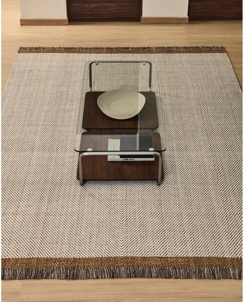 Krem ručno rađen vunen tepih 200x300 cm Brina – Kave Home