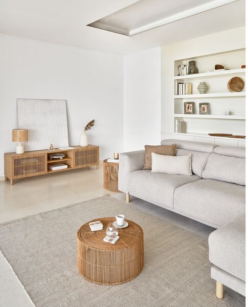Krem tepih od mješavine vune 160x230 cm Carime – Kave Home