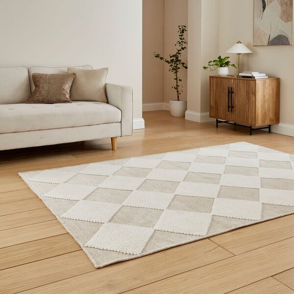 Bijeli/bež periv tepih 160x230 cm Lyna Beige&White – Think Rugs