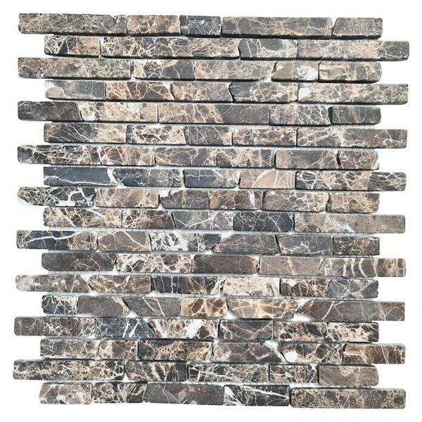 Mozaik pločica MOS BRICK 185KB (30,5 x 30,5 cm, Smeđe boje, Mat)