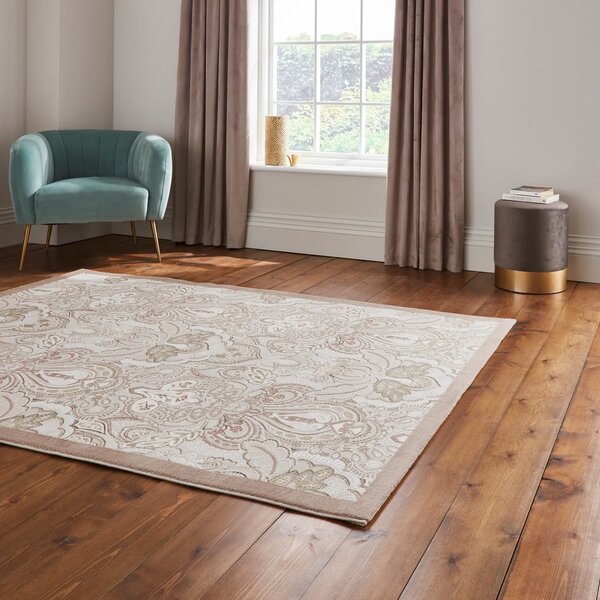 Krem tepih 120x170 cm Damask Bronze – Think Rugs