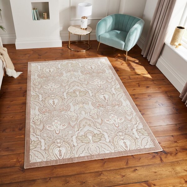 Krem tepih 120x170 cm Damask Bronze – Think Rugs