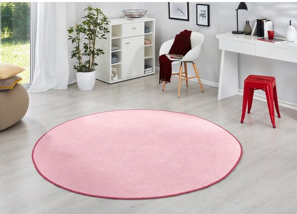 Svijetlo ružičasti okrugli tepih ø 133 cm Fancy – Hanse Home