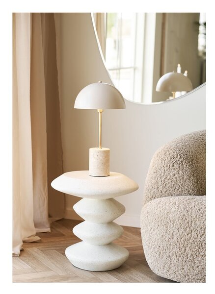 Okrugao pomoćni stol od kamenine ø 36 cm Blackburn – House Nordic
