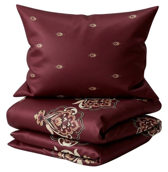 Satenska posteljina AMARIS bordo Dimenzije posteljine: 70 x 90 cm | 140 x 200 cm