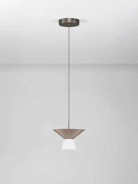 Tanka cilindrična LED visilica Nova Luce Baris (Triac dimabilna), 8W, mocha NL9009313
