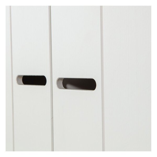 Bijeli ormar od masivnog bora 77x175 cm Connect – WOOOD