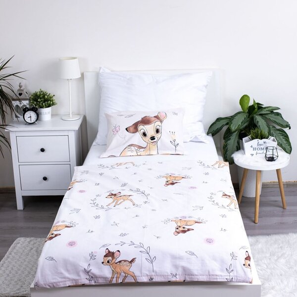 Pamučna dječja posteljina za dječji krevetić 100x135 cm Bambi "Beige" – Jerry Fabrics