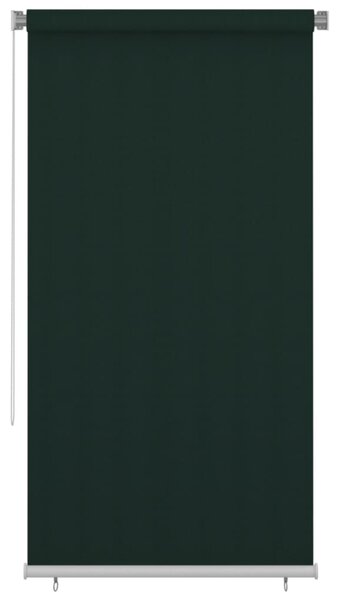 VidaXL Vanjska roleta za zamračivanje 120 x 230 cm tamnozelena HDPE