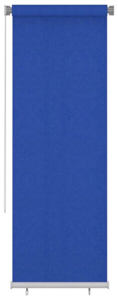 VidaXL Vanjska roleta za zamračivanje 80 x 230 cm plava HDPE