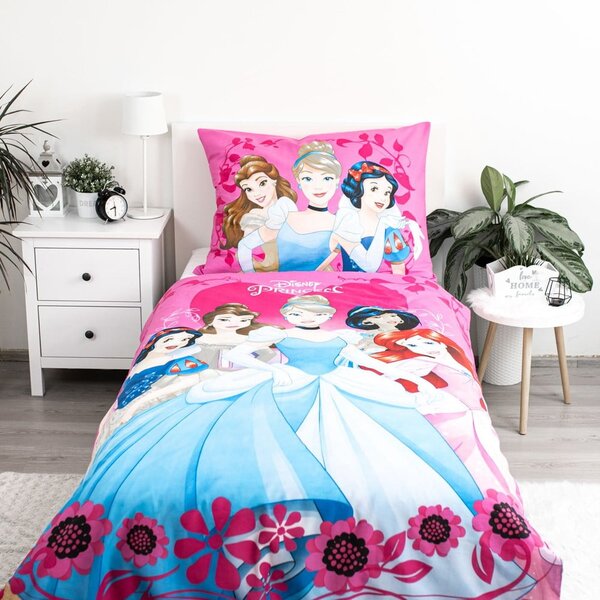Pamučna dječja posteljina za krevet za jednu osobu 140x200 cm Princezny "Heart" – Jerry Fabrics