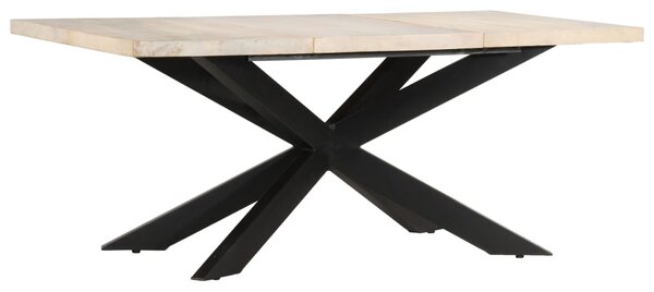 VidaXL Blagovaonski stol od izbijeljenog drva manga 180 x 90 x 76 cm