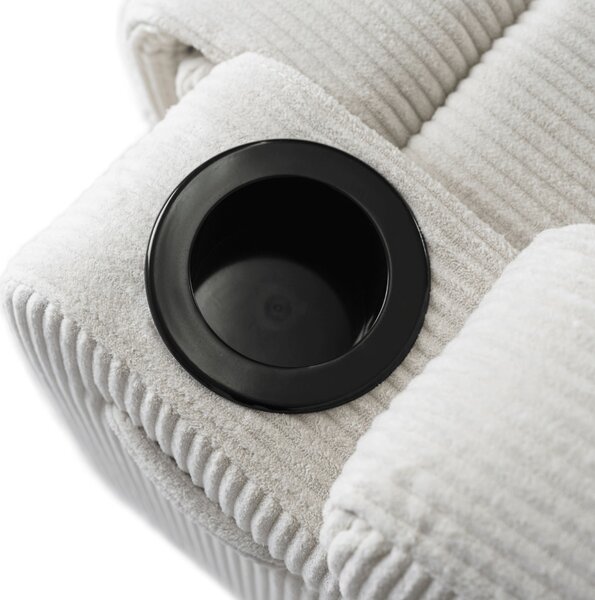 JAKS Masažna fotelja bež somot Box