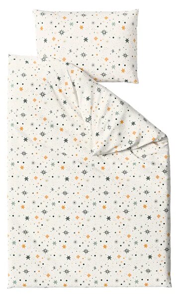 Set krep posteljina ASTORIA POLY krem + plahta Jersey 90 x 200 cm cappuccino, jednokrevetno