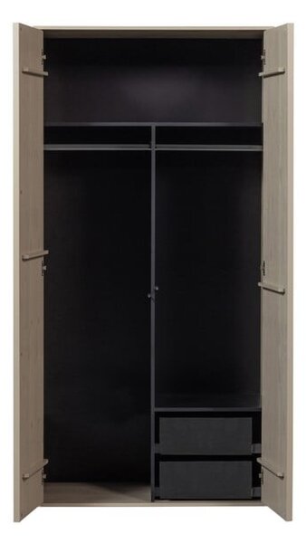 Krem modularni garderobni ormar od masivnog bora 100x200 cm Daily – vtwonen